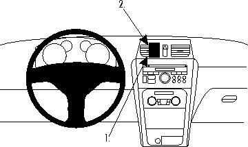 ProClip Monteringsbygel Suzuki SX4 11-15 ryhmässä Autohifi / Mikä sopii autooni / Fiat / Sedici @ BRL Electronics (240SUZSX407PROC)