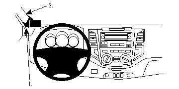 ProClip Monteringsbygel Toyota HiLux 12-15 ryhmässä Autohifi / Mikä sopii autooni / Toyota / Hilux / Hilux 2005-2015 @ BRL Electronics (240TOYHILU12PROC)