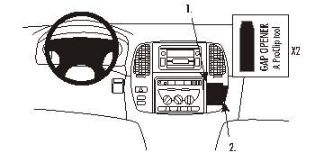 ProClip Monteringsbygel Toyota LandCruiser 100 02-07 ryhmässä Autohifi / Mikä sopii autooni / Toyota / Landcruiser / Landcruiser 1996-2008 @ BRL Electronics (240TOYLAN1002PROC)