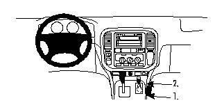 ProClip Monteringsbygel Toyota LandCruiser 100 98-01 ryhmässä Autohifi / Mikä sopii autooni / Toyota / Landcruiser / Landcruiser 1996-2008 @ BRL Electronics (240TOYLAN1098PRO)