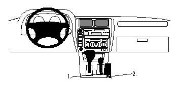 ProClip Monteringsbygel Toyota LandCruiser 90 97-02 ryhmässä Autohifi / Mikä sopii autooni / Toyota / Landcruiser / Landcruiser 1996-2008 @ BRL Electronics (240TOYLAN9097PRO)