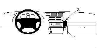ProClip Monteringsbygel Toyota RAV 4 94-00 ryhmässä Autohifi / Mikä sopii autooni / Toyota / RAV4 / RAV4 1994-2000 @ BRL Electronics (240TOYRAV94PROC)