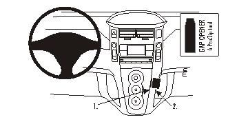 ProClip Monteringsbygel Toyota Yaris 06-11 ryhmässä Autohifi / Mikä sopii autooni / Toyota / Yaris / Yaris 2006-2011 @ BRL Electronics (240TOYYAR06PROC)