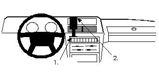 ProClip Monteringsbygel Volvo 240 81-97 ryhmässä Autohifi / Mikä sopii autooni / Volvo / Volvo 240 / Volvo 240 1974-1993 @ BRL Electronics (240VOL24081PROCL)