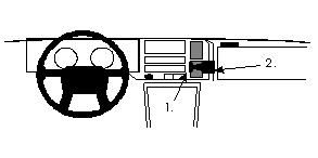 ProClip Monteringsbygel Volvo 440/460 89-96 ryhmässä Autohifi / Mikä sopii autooni / Volvo / Volvo 440/460/480 @ BRL Electronics (240VOL440460PROC)