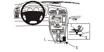 ProClip Monteringsbygel Volvo S60 00-04 ryhmässä Autohifi / Mikä sopii autooni / Volvo / Volvo S60 / Volvo S60 2001-2004 @ BRL Electronics (240VOLS6000PROCL)