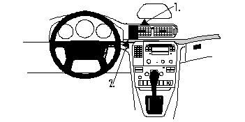 ProClip Monteringsbygel Volvo S80 99-06 ryhmässä Autohifi / Mikä sopii autooni / Volvo / Volvo S80 / Volvo S80 1999-2006 @ BRL Electronics (240VOLS8099PROCL)