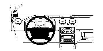 ProClip Monteringsbygel Volkswagen Caddy 04-15 ryhmässä Autohifi / Mikä sopii autooni / Volkswagen / Caddy / Caddy Mk3 2004-2015 / Muut Caddy Mk3 2004-2015 @ BRL Electronics (240VWCAD04PROC)