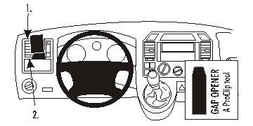 ProClip Monteringsbygel Volkswagen Caravelle 04-09 ryhmässä Autohifi / Mikä sopii autooni / Volkswagen / Transporter / Transporter T5 2003-2009 / Muut kuljetukset T5 2003-2009 @ BRL Electronics (240VWCAR04PROC)