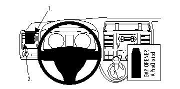 ProClip Monteringsbygel Volkswagen Caravelle 10-15 ryhmässä Autohifi / Mikä sopii autooni / Volkswagen / Transporter / Transporter T5.1 2010-2015 / Muut kuljetukset T5.1 2010-2015 @ BRL Electronics (240VWCAR10PROC)