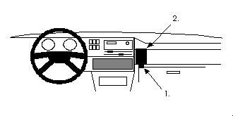 ProClip Monteringsbygel Volkswagen Golf II 84-91 ryhmässä Autohifi / Mikä sopii autooni / Volkswagen / Golf / Golf Mk2 1984-1991 / Muut Golf Mk2 1984-1991 @ BRL Electronics (240VWGOLII84PROC)