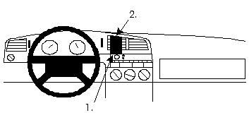 ProClip Monteringsbygel Volkswagen Passat 94-96 ryhmässä Autohifi / Mikä sopii autooni / Volkswagen / Passat / Passat B4 1994-1997 / Muut Passat B4 1994-1997 @ BRL Electronics (240VWPAS94PROCL)