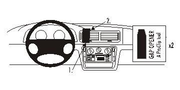 ProClip Monteringsbygel Volkswagen Passat 97-05 ryhmässä Autohifi / Mikä sopii autooni / Volkswagen / Passat / Passat B5 1997-2005 / Övrigt Passat B5 1997-2005 @ BRL Electronics (240VWPAS97PROCL)
