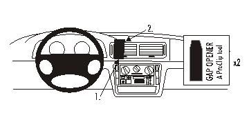 ProClip Monteringsbygel Volkswagen Passat 97-05 ryhmässä Autohifi / Mikä sopii autooni / Volkswagen / Passat / Passat B5 1997-2005 / Muut Passat B5 1997-2005 @ BRL Electronics (240VWPAS97PROCL)