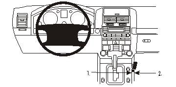 ProClip Monteringsbygel Volkswagen Touareg 03-09 ryhmässä Autohifi / Mikä sopii autooni / Volkswagen / Touareg @ BRL Electronics (240VWTOU03PROC)