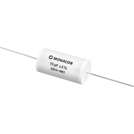 Monacor MKTA-150 MKT-kalvokondensaattori, 15 µF, 250 V ryhmässä Kotihifi / Tarvikkeet / Komponentit osoitteessa BRL (290MKTA150)