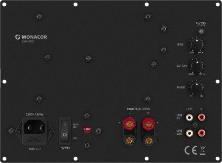 Monacor SAM-300D subwooferin upotettava vahvistin ryhmässä Kotihifi / Rakenna itse / Sisäänrakennettu vahvistin osoitteessa BRL (290SAM300D)