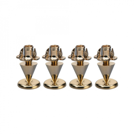 Monacor SPS10-Gold metalliset kaiutinpiikit, 4 kpl ryhmässä Kotihifi / Tarvikkeet / Kaiutintarvikkeet osoitteessa BRL (290SPS10G)