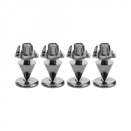Monacor SPS10-Black Chrome metalliset kaiutinpiikit, 4 kpl ryhmässä Kotihifi / Tarvikkeet / Kaiutintarvikkeet osoitteessa BRL (290SPS10SC)