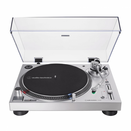 Audio Technica AT-LP120XUSB skivspelare, silver ryhmässä Uutuudet @ BRL (292ATLP120XUSBS)