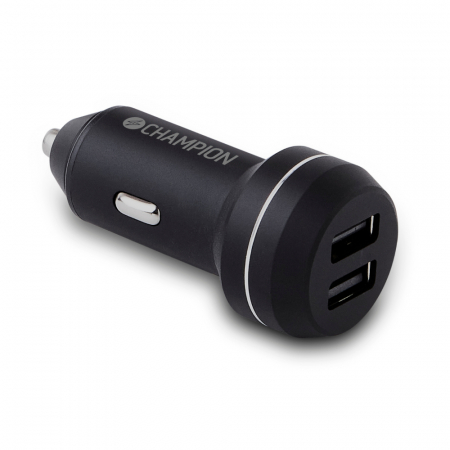 Champion USB-autolaturi 2-porttia, 24W ryhmässä Autohifi / Älypuhelin autossa / Tarvikkeet @ BRL (31094842CH)
