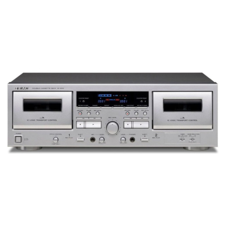 Teac W-1200 kaksoiskasettidekki digitointitoiminnolla, hopea ryhmässä Kotihifi / Hifi / CD-soitin osoitteessa BRL (350W1200S)
