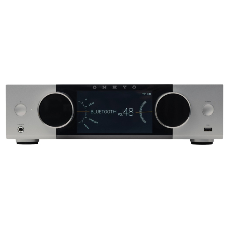 Onkyo Muse Y-40 suoratoistovahvistin, hopea ryhmässä Kotihifi / Vahvistimet / Stereo-vahvistimet osoitteessa BRL (350Y40S)