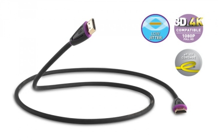Qed Profile Eflex HDMI-kabel ryhmässä Kotihifi / Kaapelit / HDMI @ BRL Electronics (400QE27EFLEX)