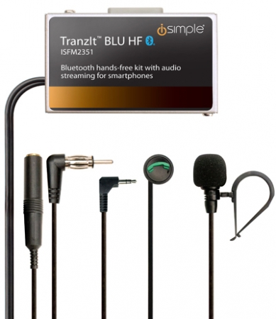 iSimple Tranzit BLU HF Blåtandssändare ryhmässä Billjud / Smartphone i bil / Bluetooth i bilen @ BRL Electronics (403ISFM2351)