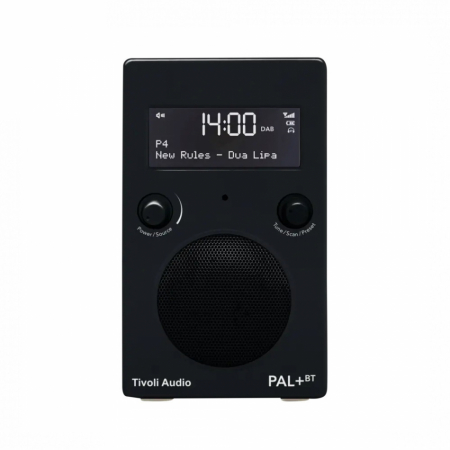 Tivoli Audio PAL+ BT (gen. 2), DAB/FM-radio med Bluetooth, svart ryhmässä Pakettiratkaisut / Paketit kotiin / Mikrostereot @ BRL Electronics (404TAPPBTG2B)