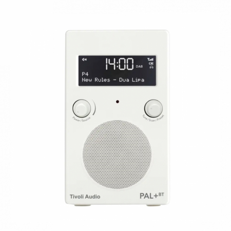 Tivoli Audio PAL+ BT (gen. 2), DAB/FM-radio med Bluetooth, vit ryhmässä Pakettiratkaisut / Paketit kotiin / Mikrostereot @ BRL Electronics (404TAPPBTG2W)