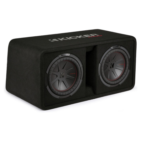 Kicker CompR DCWR102, 2 x 10 tuumaa subwooferkotelo, 2 ohmia ryhmässä Autohifi / Subwooferit / Bassokotelot osoitteessa BRL (41048DCWR102)
