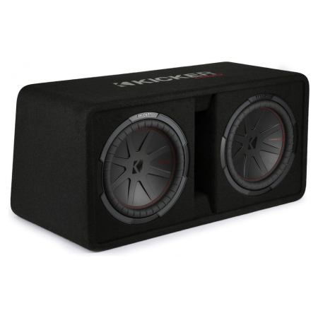 Kicker CompR DCWR122, 2 x 12 tuumaa subwooferkotelo, 2 ohmia ryhmässä Autohifi / Subwooferit / Bassokotelot osoitteessa BRL (41048DCWR122)