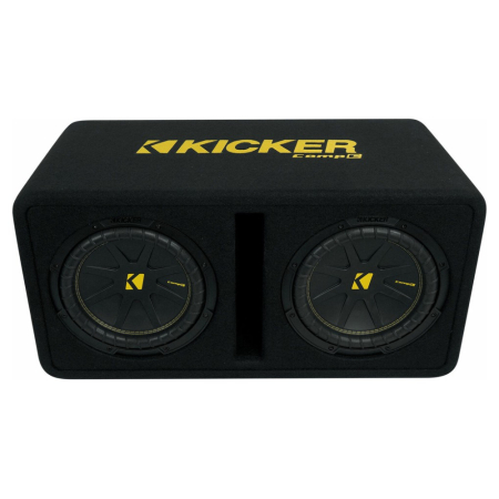 Kicker CompC DCWC102, refleksikotelo 2x10 tuuman subwoofereilla, 2 ohmia ryhmässä Autohifi / Subwooferit / Bassokotelot osoitteessa BRL (41050DCWC102)