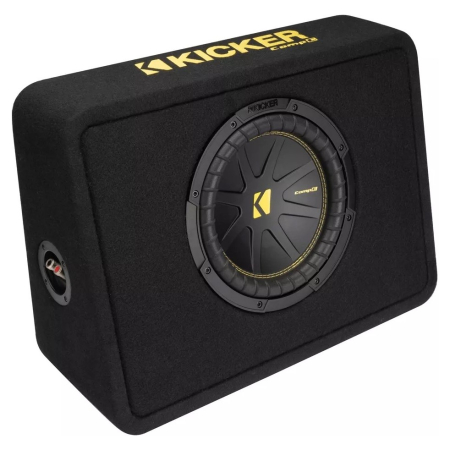 Kicker CompC TCWC102, bassorefleks-subwooferkotelo 1x10 tuumaa, 2 ohmia ryhmässä Autohifi / Subwooferit / Bassokotelot osoitteessa BRL (41050TCWC102)