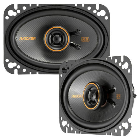 Kicker KSC4604, 4x6 tuuman koaksiaalikaiuttimet, pari ryhmässä Autohifi / Kaiuttimet / Koaksiaalikaiutin osoitteessa BRL (41051KSC4604)