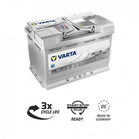 Varta Silver Dynamic AGM 760A 70Ah, startbatteri ryhmässä Autohifi / Tarvikkeet / Akut @ BRL Electronics (418570901076V)