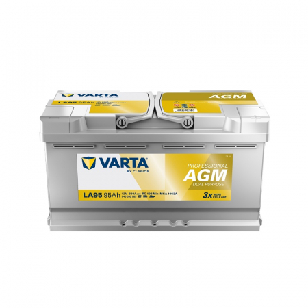 Varta LA95 Kaksoiskäyttö AGM 850A 95Ah, käynnistysakku ryhmässä Uutuudet @ BRL Electronics (418PLA95)