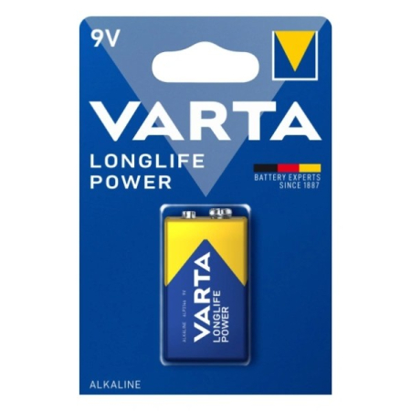 Varta Longlife Power 9V, alkalinen 9 V:n paristo, 1 kpl ryhmässä Uutuudet osoitteessa BRL (418V4922)