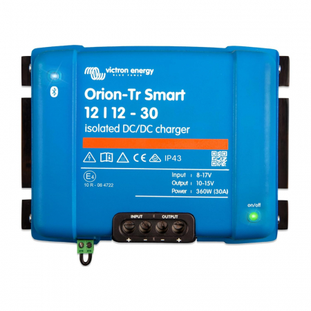 Victron Orion-Tr Smart DC-DC-laturi, 12V sisään 12V ulos, eristetty 30A ryhmässä Autohifi / Tarvikkeet / Akkulaturit @ BRL Electronics (421VOTR121230I)