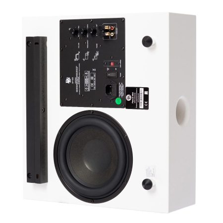 DLS Flatsub Midi seinäasennettava aktiivisubwoofer, mattavalkoinen ryhmässä Kotihifi / Kaiuttimet / Subwooferit @ BRL Electronics (610HFS444017W)
