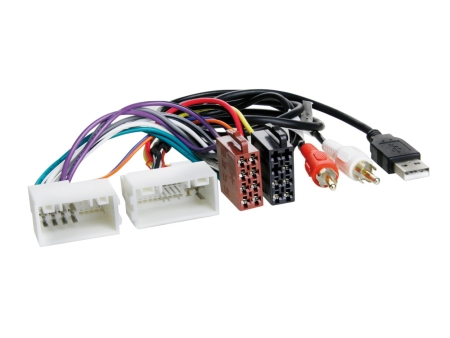 ISO-kaapelointi Hyundai/Kia 24Pin/18Pin USB/AUX ryhmässä Autohifi / Mikä sopii autooni / Kia / Ceed / Ceed 2012-2018 / Vaihtaa stereo Ceed 2012-2018 @ BRL (700114044)