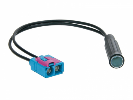 Antennadapter Dubbel Fakra (hona) - DIN (hona) ryhmässä Autohifi / Mikä sopii autooni / Volkswagen / Transporter / Transporter T6 2015-2020 / Muut kuljetukset T6 2015-2020 @ BRL Electronics (700152111)
