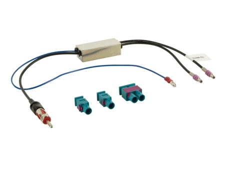 Antenniadapteri Fakra DIN:lle, 12V phantom ryhmässä Autohifi / Mikä sopii autooni / Audi / Audi A4 / Audi A4 2004-2008 / Stereon vaihto / Alkuperäinen 2-DIN @ BRL (7001524701)