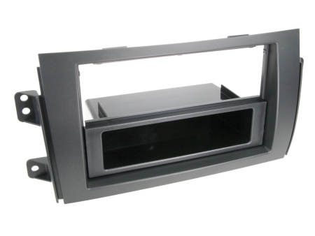 Asennuskehys 1/2-DIN säilytyslokerolla Fiat/Suzuki, musta ryhmässä Autohifi / Mikä sopii autooni / Fiat / Sedici @ BRL Electronics (70028109417)