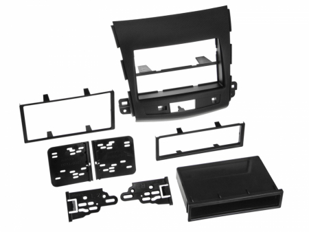 Monteringsram 1/2-DIN Mitsubishi Outlander 2007-2013 ryhmässä Autohifi / Mikä sopii autooni / Mitsubishi / Outlander / Outlander 2007-2013 @ BRL Electronics (70028120004)