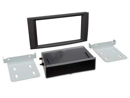 Asennuskehys 2-DIN varustetaskulla VW T5/Touareg ryhmässä Autohifi / Mikä sopii autooni / Volkswagen / Transporter / Transporter T5.1 2010-2015 / Vaihtaa stereo Transporter T5.1 2010-2015 @ BRL (700281320272)