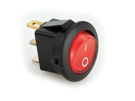 Kytkin ON/OFF punainen 4,8mm ryhmässä Autohifi / Tarvikkeet / Asennustarvikkeet @ BRL Electronics (700303400010)