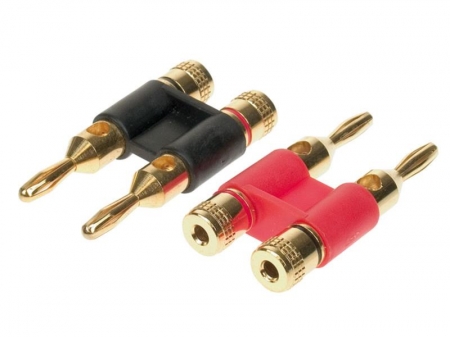 Banaaniliitin 1 punainen/1 musta 4-6 mm² ryhmässä Autohifi / Kaapelit / Kaapelitarvikkeet @ BRL Electronics (70030407002)
