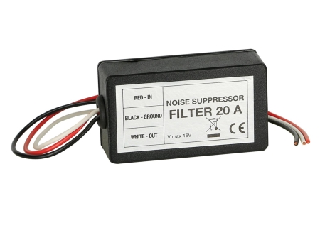 Häiriösuodatin virtalähde 20A ryhmässä Autohifi / Tarvikkeet / Asennustarvikkeet @ BRL Electronics (70030500032)